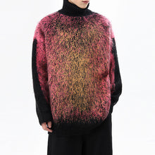 Load image into Gallery viewer, Tie-dye Gradient Turtleneck Sweater
