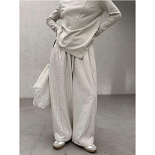 Load image into Gallery viewer, Vertical Thick Embossed High Waist Harem Pants
