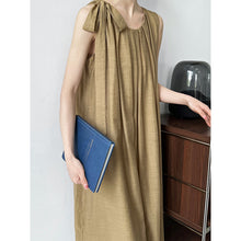 Load image into Gallery viewer, Thin Pleated A-Line Tank Dress
