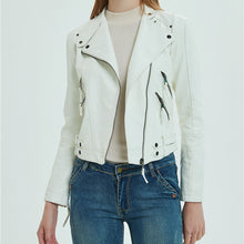 Load image into Gallery viewer, PU Leather Short Slim Jacket
