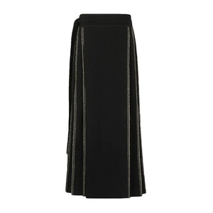 Winter Thickened Woolen Retro Pleated Skirt