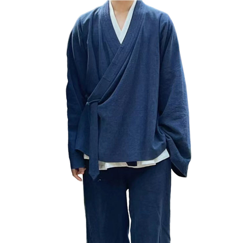 Wudang Practice Sanqing Collar Wide Sleeves Taoist Robe