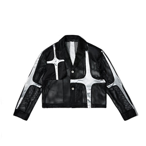 Hollow Stitching Lapel Short Jacket