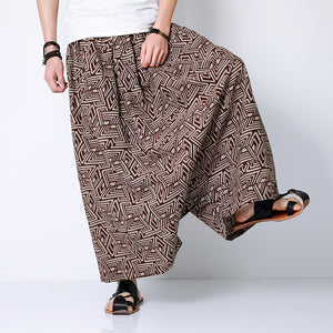 Loose Drop Crotch Harem Pants