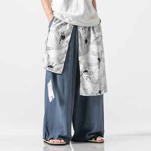 Loose Straight Hanfu Casual Pants