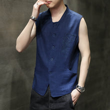 Load image into Gallery viewer, Patterned Button Casual Loose Vest
