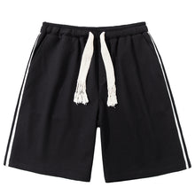 Load image into Gallery viewer, Summer Black Loose Casual Shorts
