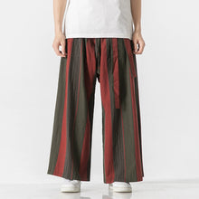 Load image into Gallery viewer, Striped Straight Wide-leg Casual Culottes
