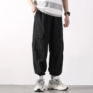 Drawstring Cuffs Plus Fleece Loose Casual Cotton Pants