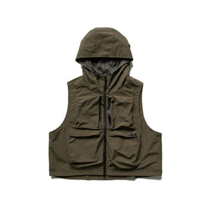 Hooded Multi-pocket Outdoor Functional Work Vest