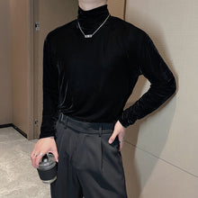 Load image into Gallery viewer, Turtleneck Velvet Bottoming Long-sleeved T-shirt
