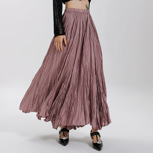 Irregular A-line Pleated Skirt