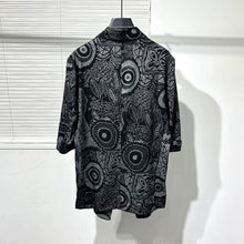 Load image into Gallery viewer, Irregular Printed Three-quarter Sleeve Shirt
