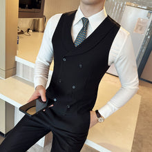 Load image into Gallery viewer, Double-breasted Slim-fit Suit Vest
