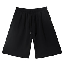 Load image into Gallery viewer, Summer Black Drawstring Loose Pants
