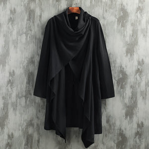 Cotton And Linen Two-Piece Cape Coat