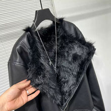 Load image into Gallery viewer, Winter Collarless Short Plush Faux Fur Jacket
