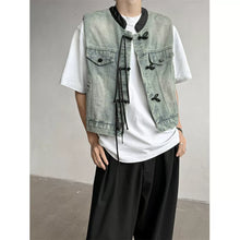 Load image into Gallery viewer, Denim Loose Sleeveless Casual Vest
