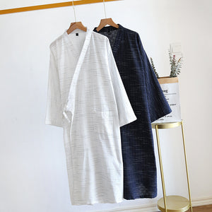 Jacquard Striped Loose Robe