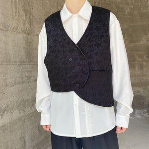 Vintage Jacquard Reversible Vest