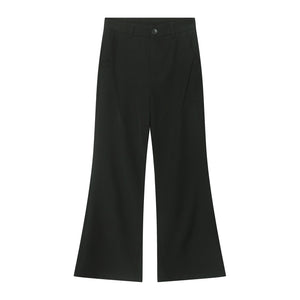 High Waist Loose Flared Trousers