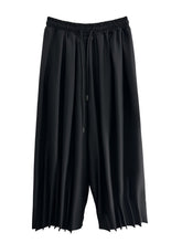 Load image into Gallery viewer, Loose Pleated Cropped Wide-leg Pants
