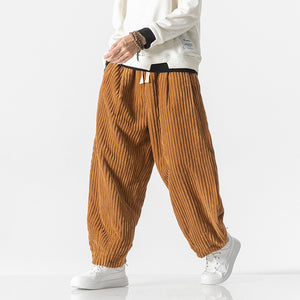 Loose Corduroy Harem Pants