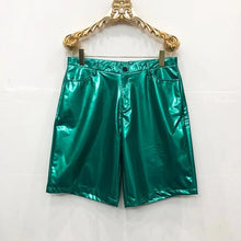 Load image into Gallery viewer, Reflective Costumes PU Leather Shorts
