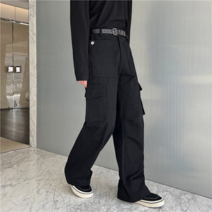 Multi-pocket Straight Pants