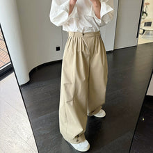 Load image into Gallery viewer, Pleated Silhouette Three-dimensional Workwear Loose Wide-leg Pants
