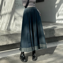 Load image into Gallery viewer, Patchwork Raw Edge Wide Leg Pants
