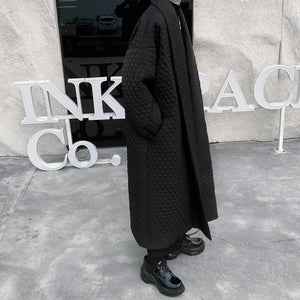 Black Warm Loose Long Coat