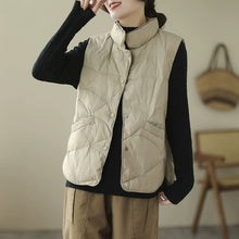 Load image into Gallery viewer, Loose Stand Collar Thickened Short Vest
