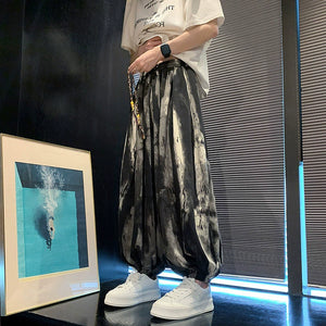 Vintage Tie-dye Ankle Trousers