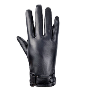 Warm Motorcycle Riding Leather Gloves