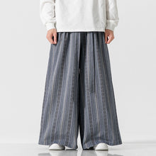 Load image into Gallery viewer, Loose Culottes Harem Stripe Casual Pants
