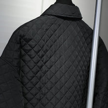 Load image into Gallery viewer, Quilted Thickened Rhombus Cotton Coat
