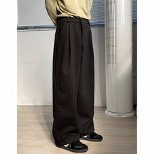 Load image into Gallery viewer, Thickened Twill Semi-elastic Wide-leg Loose Trousers
