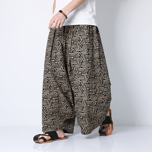 Loose Drop Crotch Harem Pants