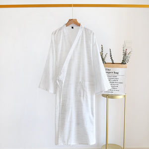 Jacquard Striped Loose Robe