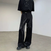 Load image into Gallery viewer, Three-dimensional Casual Metal Buckle Straight Trousers
