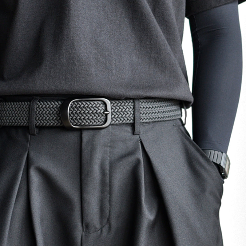 Braided Stretch Pin Buckle Belt