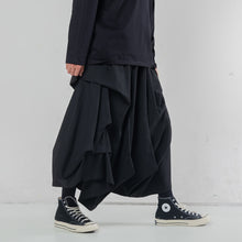 Load image into Gallery viewer, Multi-layered Pleated Cropped Wide-leg Pants
