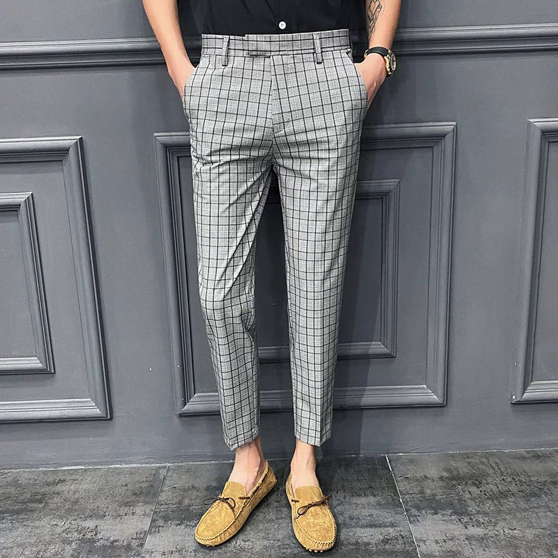 Casual Plaid Printed Thin Summer Pants