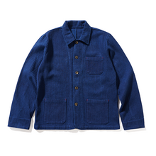 Load image into Gallery viewer, Botanical Indigo-dyed Work Jacket
