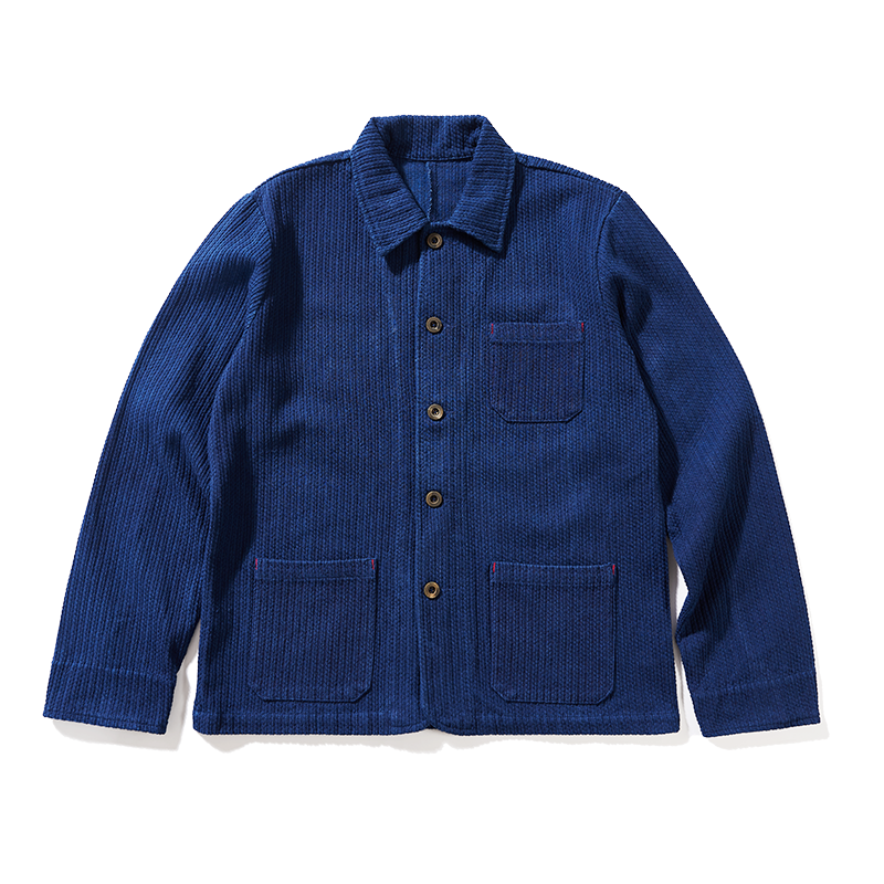 Botanical Indigo-dyed Work Jacket