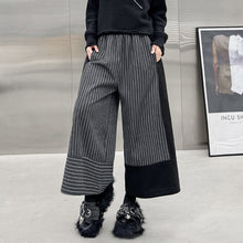 Load image into Gallery viewer, Contrast Color Casual Wide-leg Striped Straight Pants
