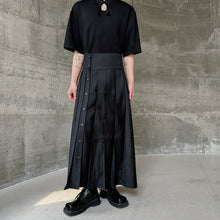 Load image into Gallery viewer, High Waist A-line Pleated Samurai Skirt
