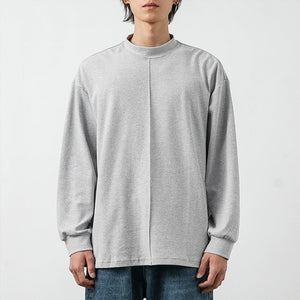 Half Turtleneck Solid Long Sleeve T-shirt