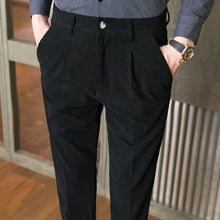 Load image into Gallery viewer, Corduroy Slim Casual Trousers
